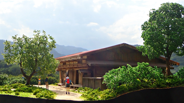 妻籠宿方面から見る