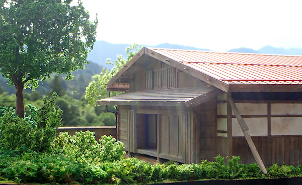 一石栃立場茶屋　裏側