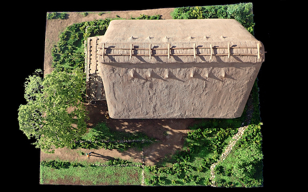 合掌造り　上空より